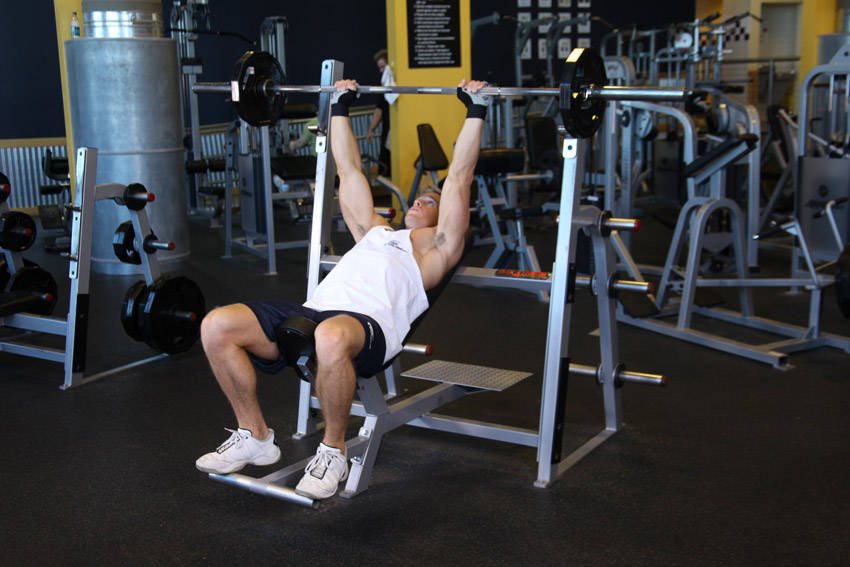 Incline Shoulder Raise (Barbell)