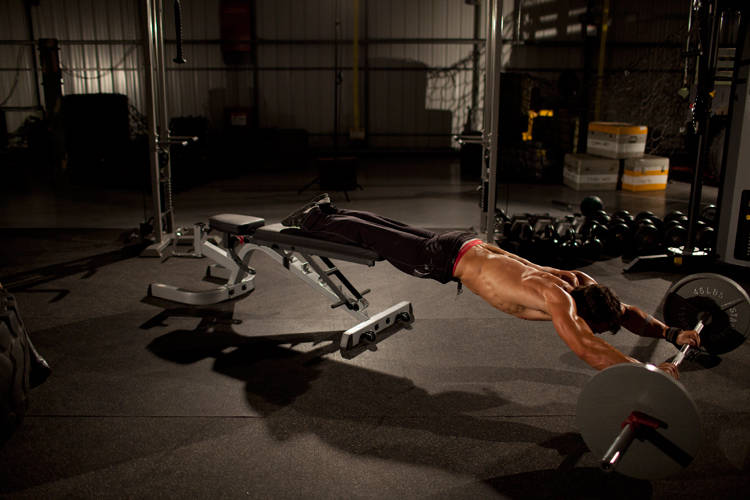 Rollout From Bench (Barbell)