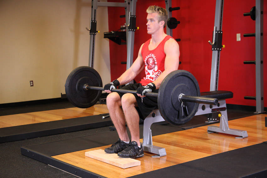 Seated Calf Raise (Barbell)