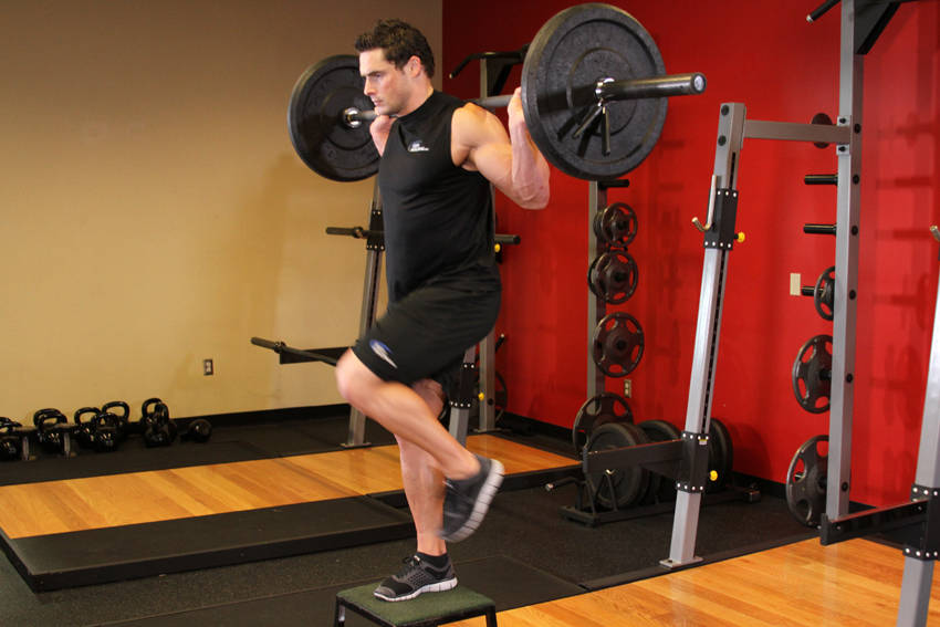 Step Ups (Barbell)