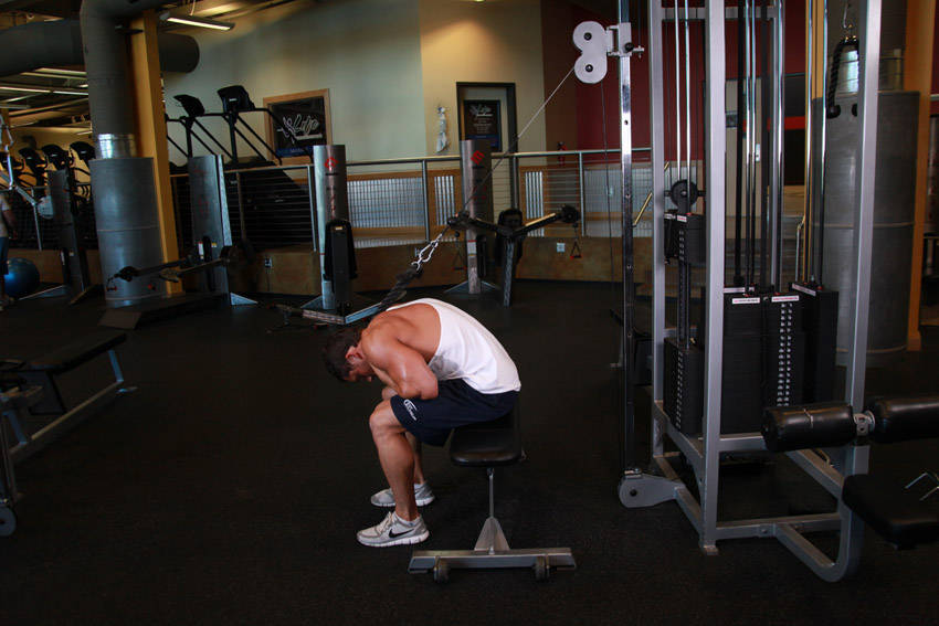 Seated Crunch (Cable)