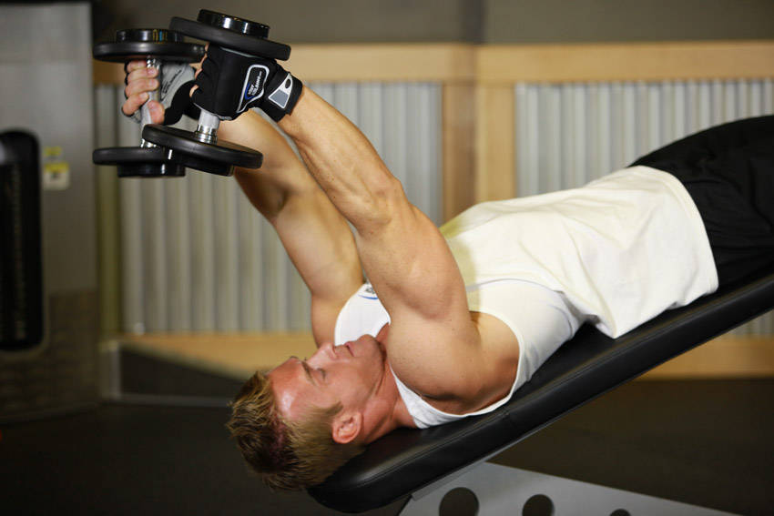 Decline Dumbbell Triceps Extension