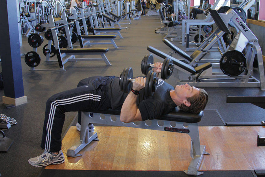 Bench Press with Neutral Grip (Dumbbell)