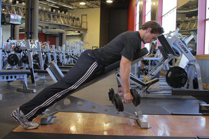 Incline Row (Dumbbell)