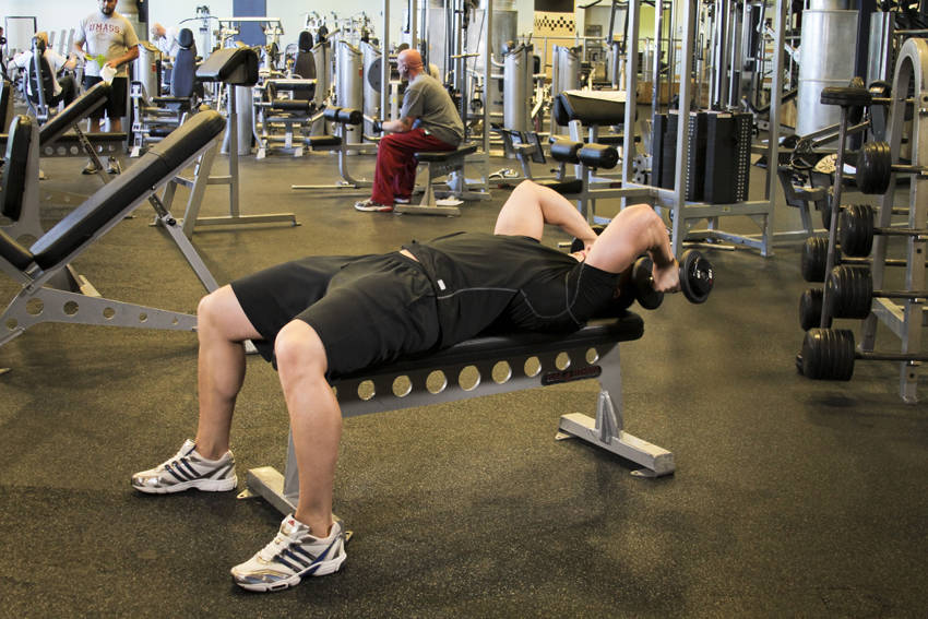 Tricep Extension -Pronated Grip (Dumbbell)