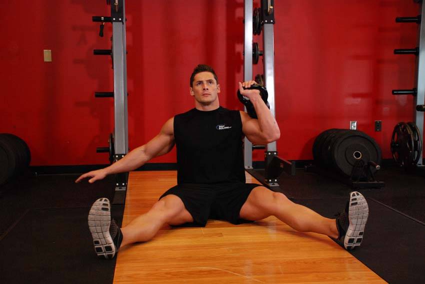 Seated Press (Kettlebell)