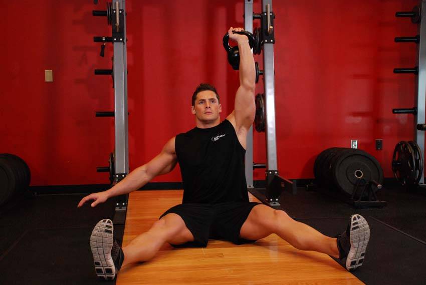 Seated Press (Kettlebell)