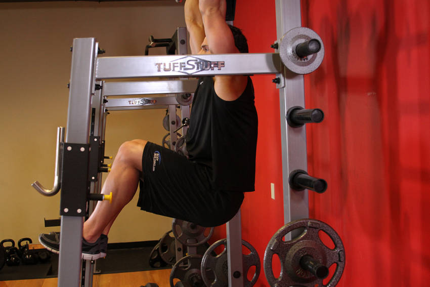 Leg Raise on Parallel Bars