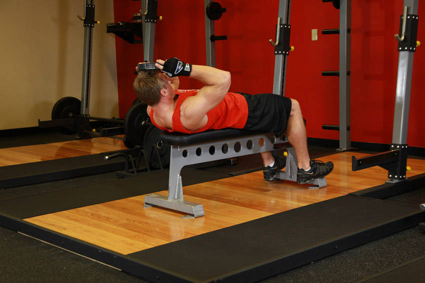 Lying Neck Curl (Weighted)