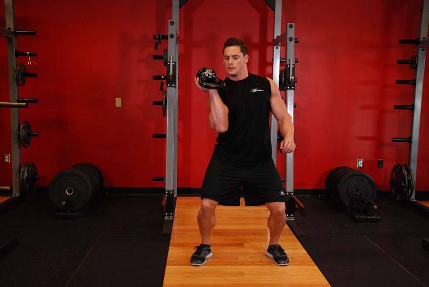 One-Arm Open Palm Kettlebell Clean