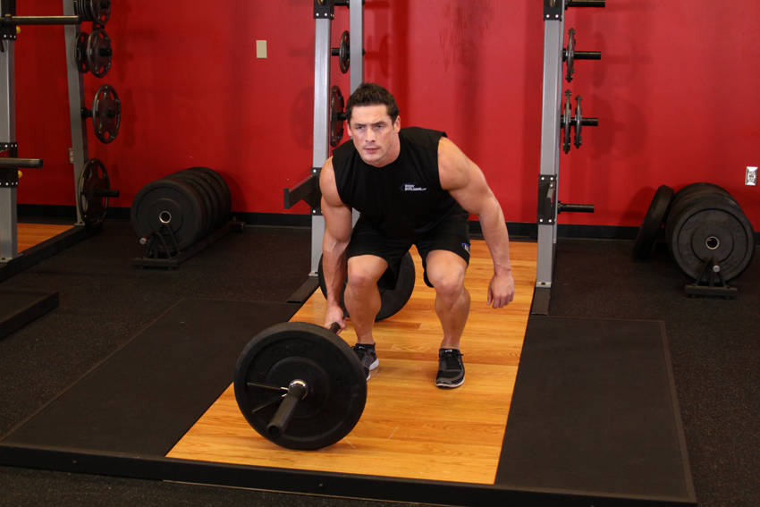 Deadlift Single-Arm Side (Barbell)