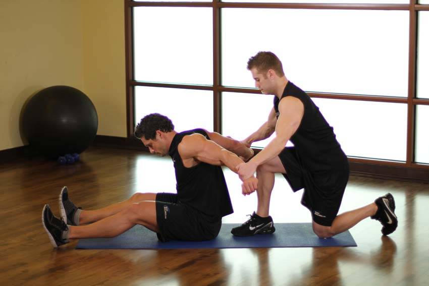 Seated Front Deltoid Stretch