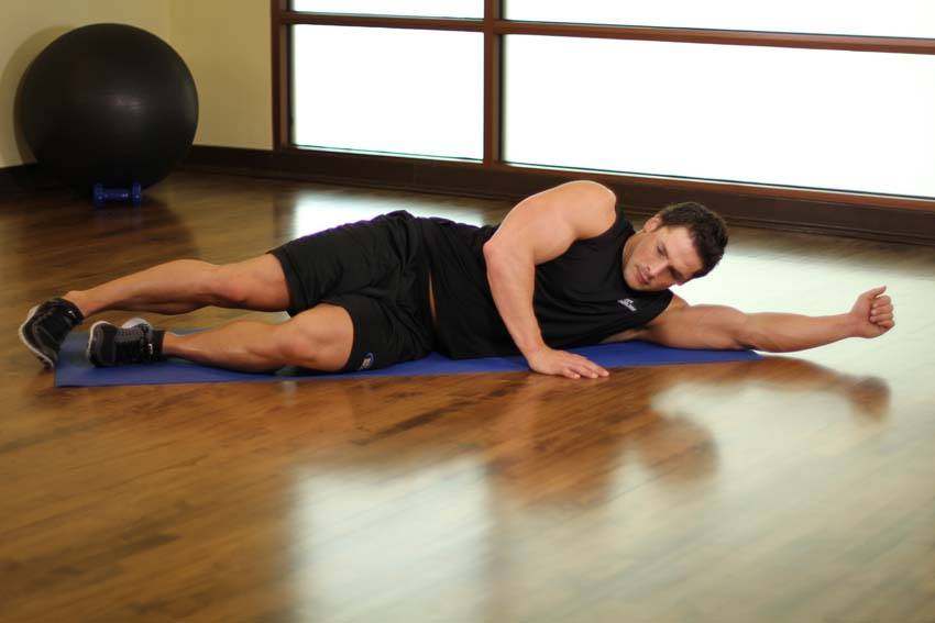Side-Lying Floor Stretch