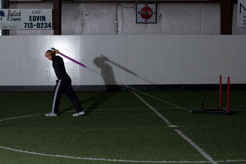 Overhead Triceps Extension (Sled)