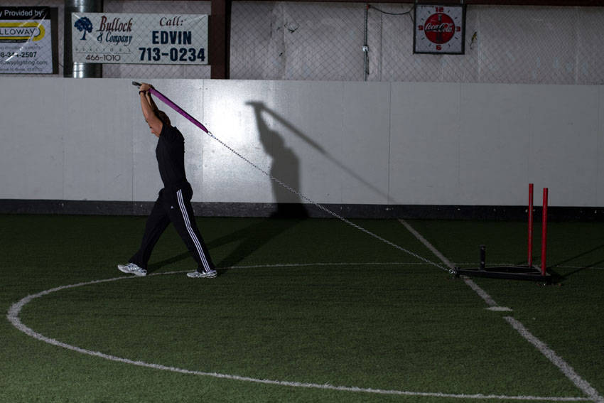 Overhead Triceps Extension (Sled)