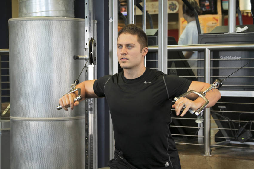 Standing Chest Press (Cable)