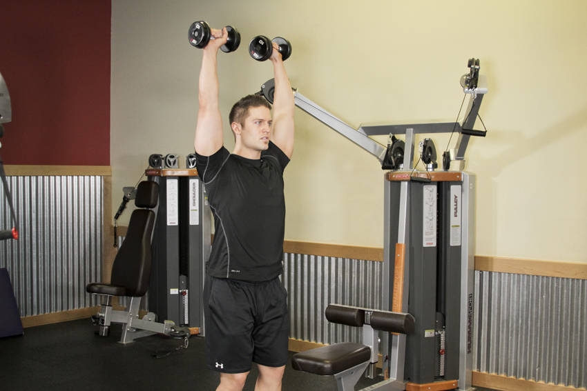 Standing Dumbbell Press